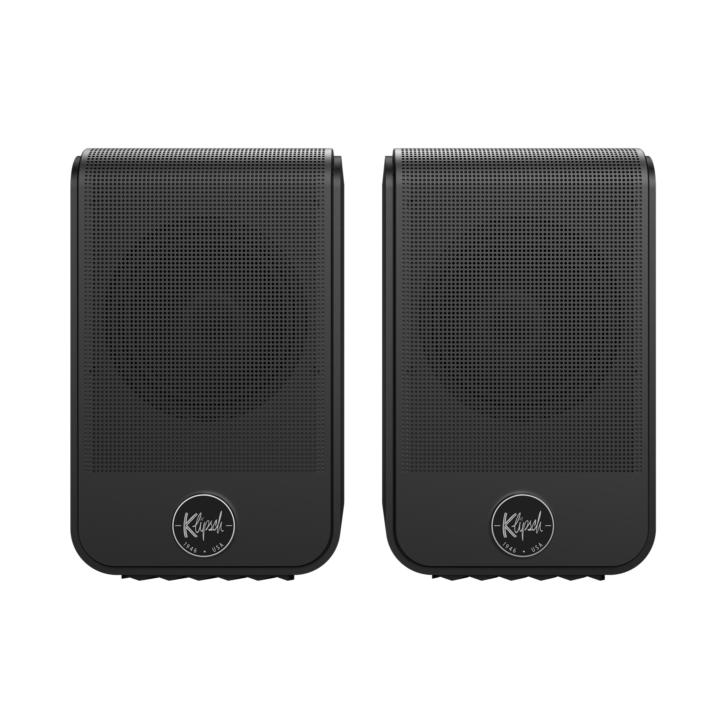 Klipsch Flexus Surr 100 wireless surround speaker in Black, front view