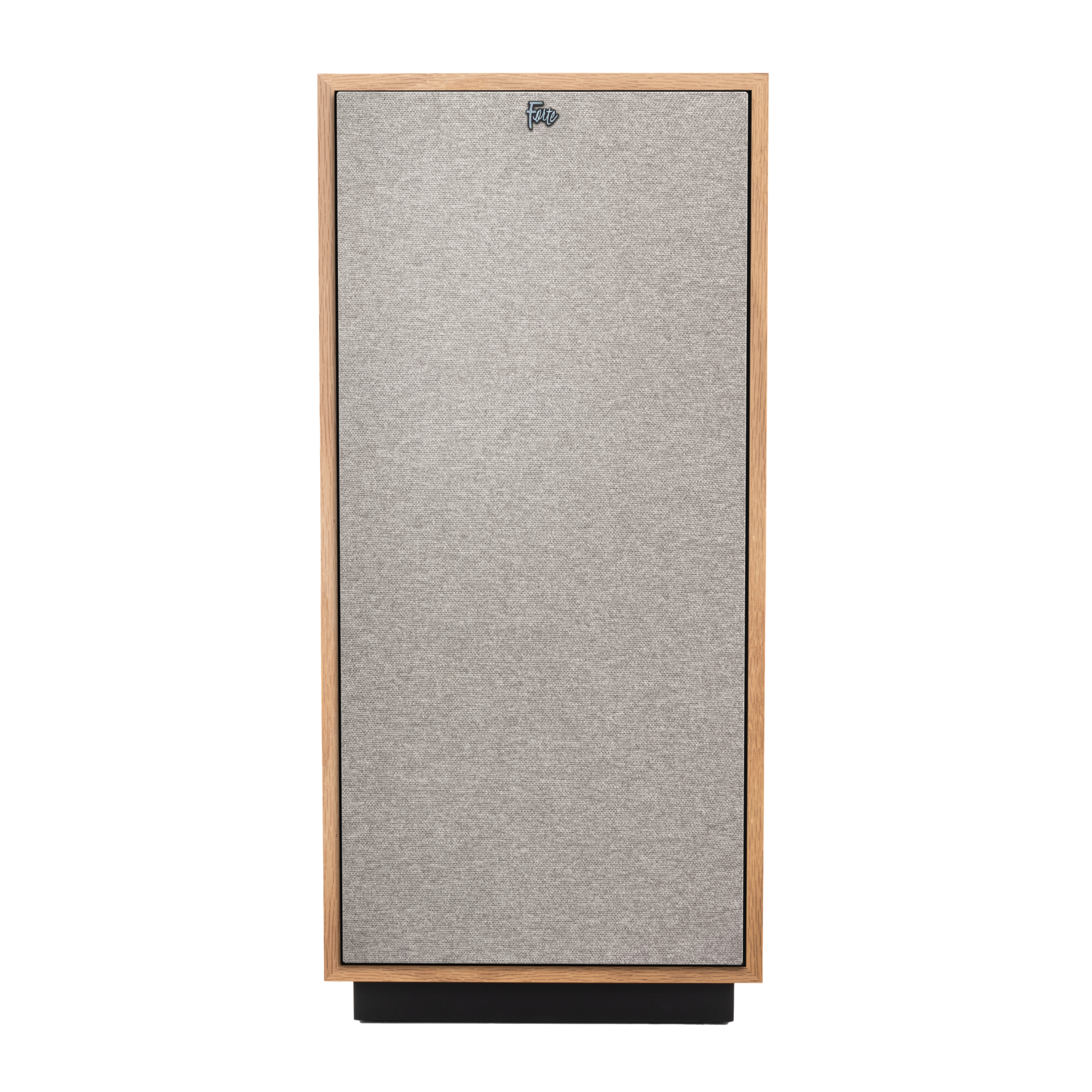 Klipsch Forte IV in Red Oak, front view with grille