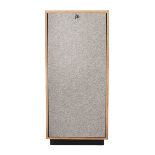 Klipsch Forte IV in Red Oak, front view with grille