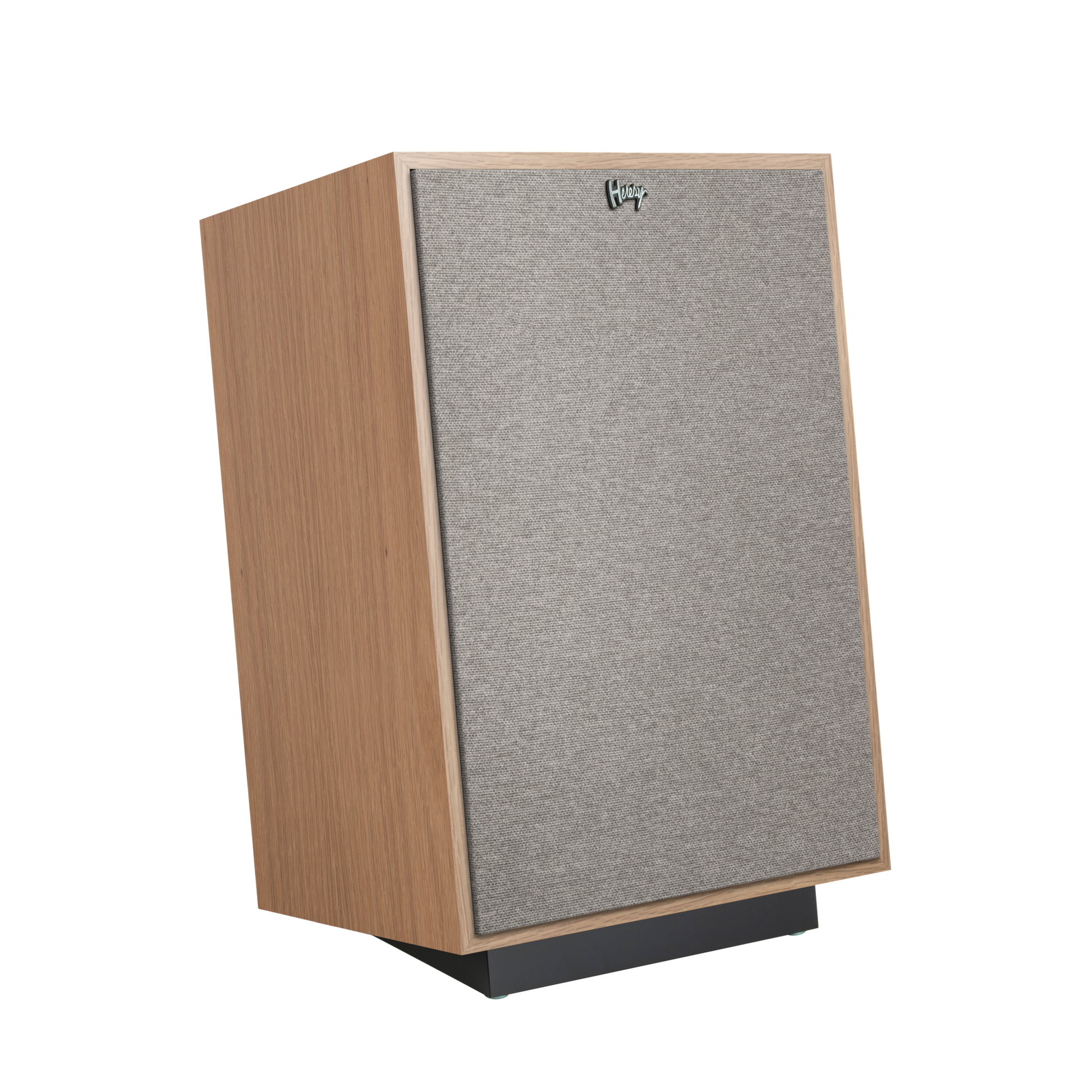 Klipsch Heresy IV in Red Oak, right angle with grille