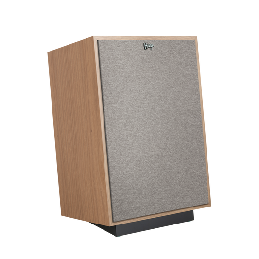 Klipsch Heresy IV in Red Oak, right angle with grille
