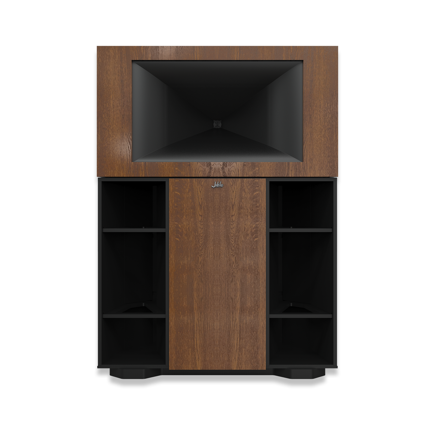 Klipsch Jubilee flagship horn-loaded speaker, angled view