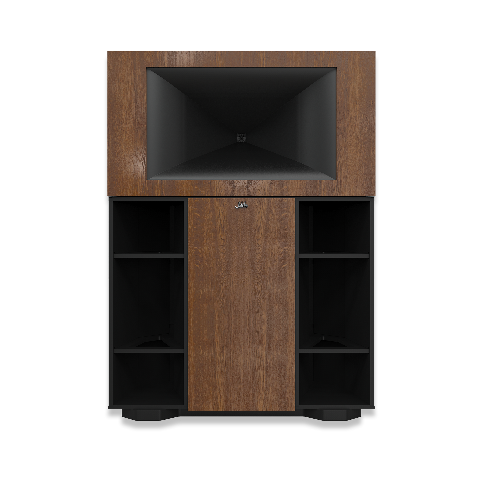 Klipsch Jubilee flagship horn-loaded speaker, angled view