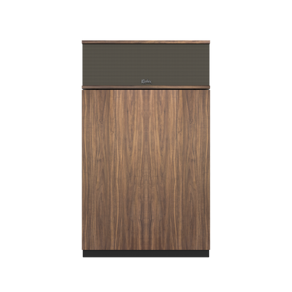 Klipsch Klipschorn AK7 in American Walnut, front view with grille