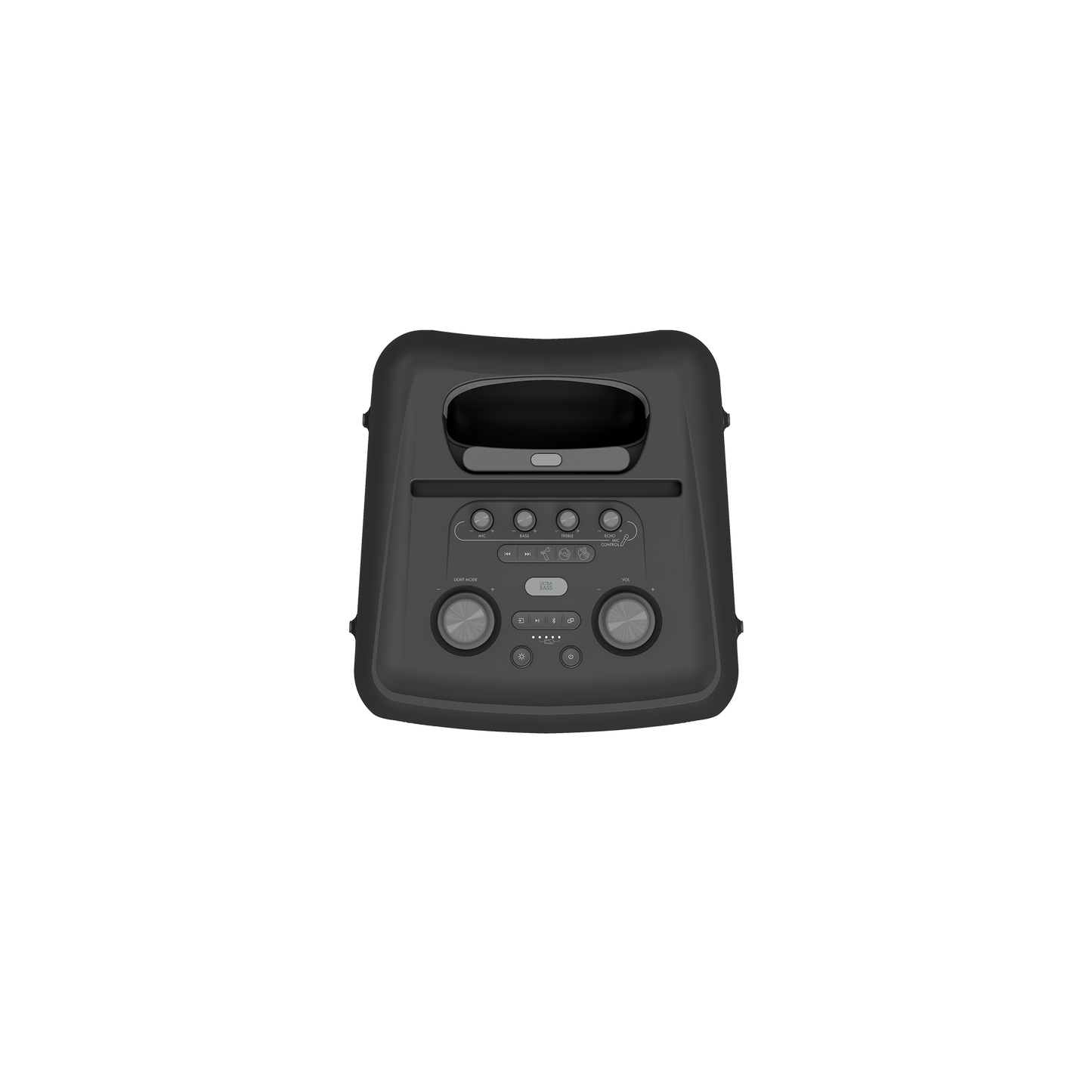 Klipsch Miami portable speaker in Black, top view