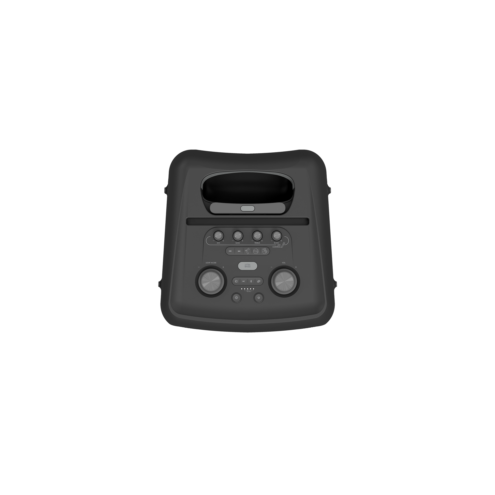 Klipsch Miami portable speaker in Black, top view