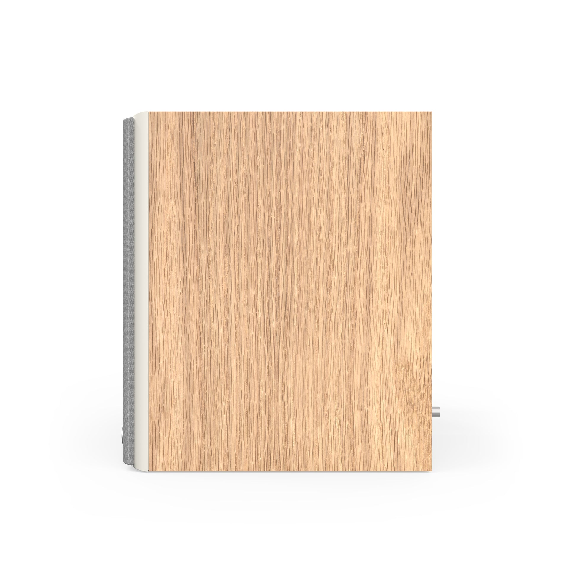 Klipsch The Fives II in Red Oak, right side profile with grille on