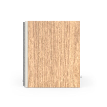 Klipsch The Fives II in Red Oak, right side profile with grille on