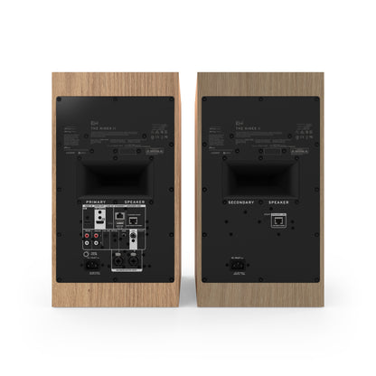 Klipsch The Nines II in Red Oak, rear panel with HDMI 2.1 eARC and inputs