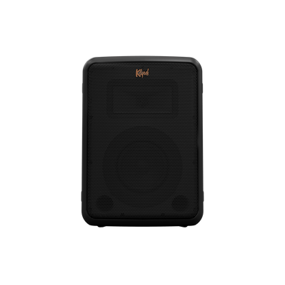 Klipsch Vegas portable speaker in lights off, front view