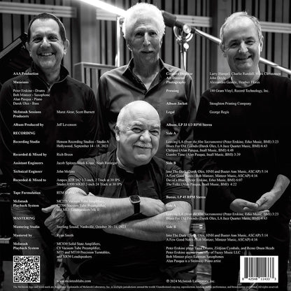 McIntosh SESSIONS Volume 1: The Peter Erskine Quartet Vinyl Album, rear view