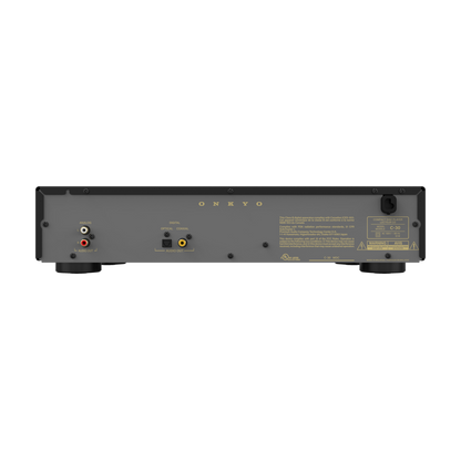 Onkyo Icon C-30 in black, rear panel with RCA, optical and coaxial outputs