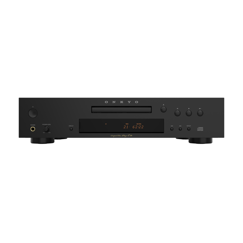 Onkyo Icon C-30 in black, front panel with display and headphone jack