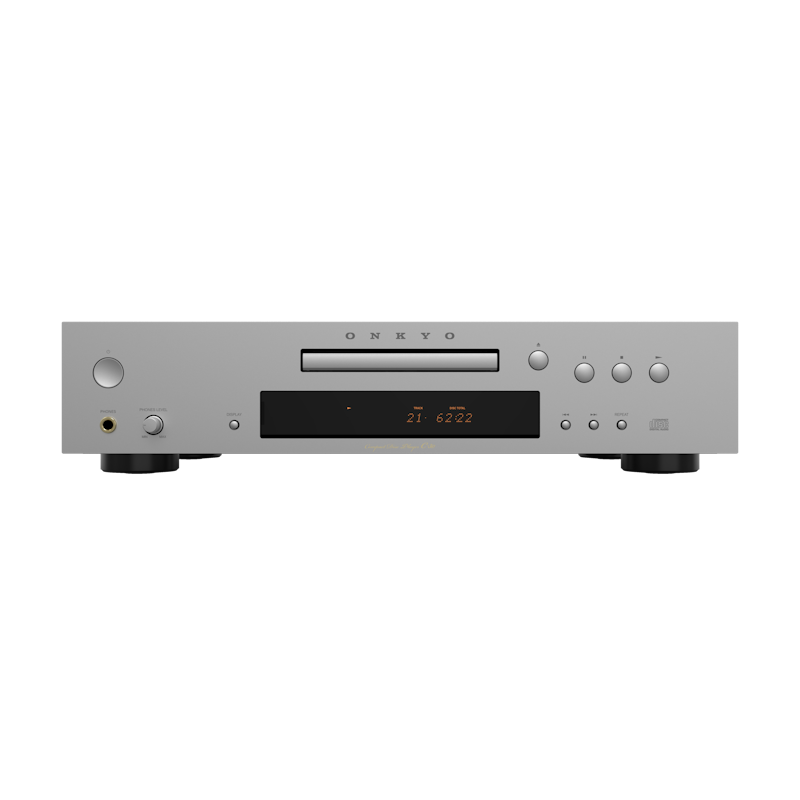 Onkyo Icon C-30 in silver, front panel with display and headphone jack