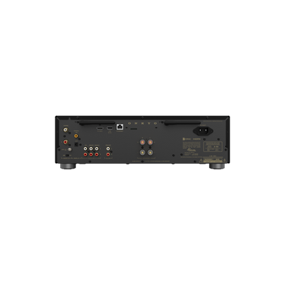 Onkyo A-50 in black, rear panel showing inputs and speaker terminals