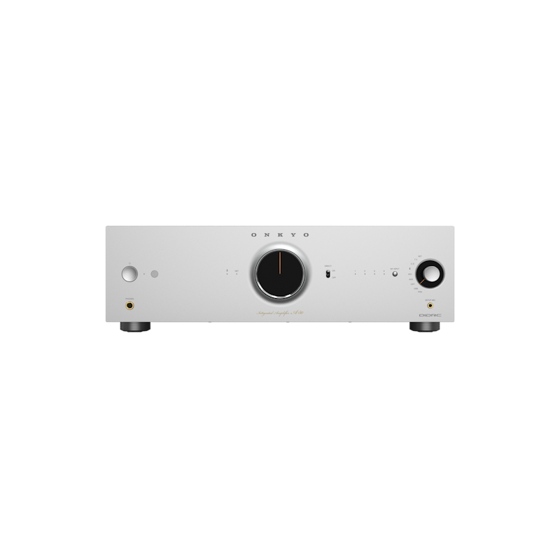 Onkyo A-50 in silver, straight-on front panel view