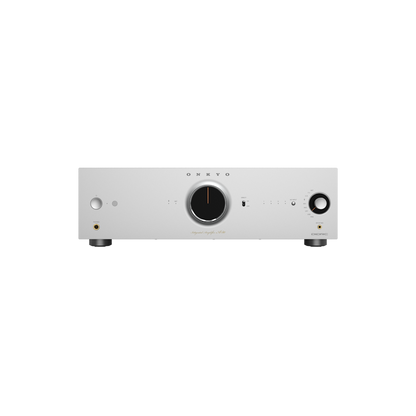 Onkyo A-50 in silver, straight-on front panel view