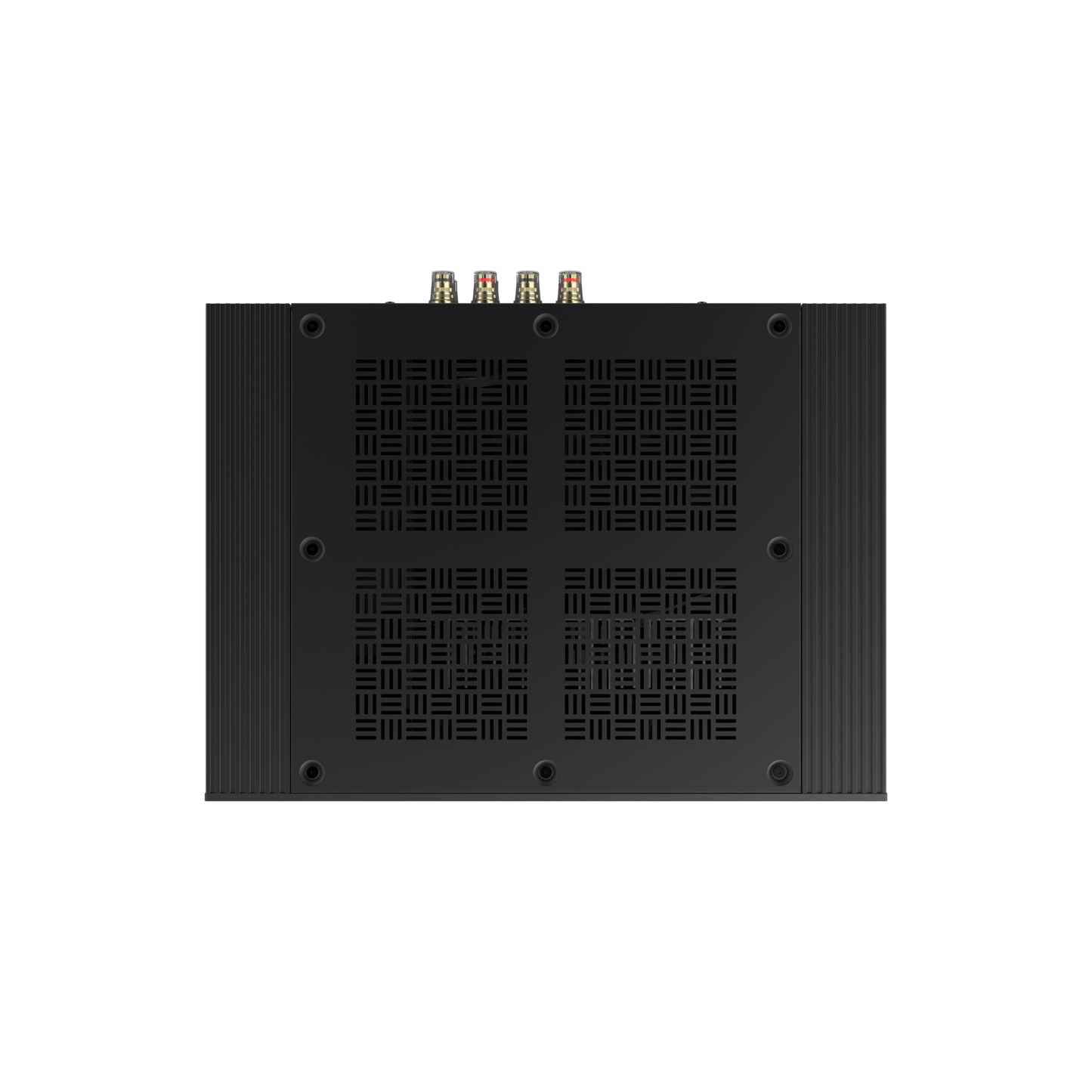 Onkyo M-80 in black, top-down view of the chassis