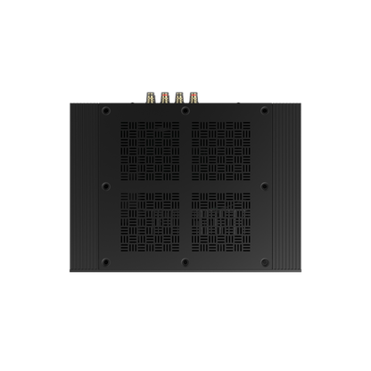 Onkyo M-80 in black, top-down view of the chassis
