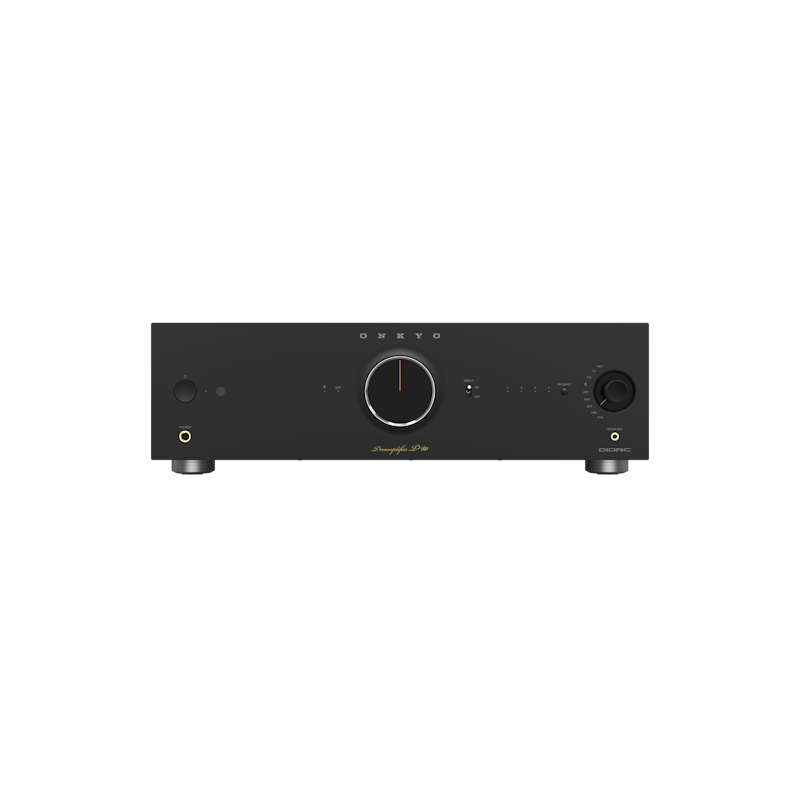 Onkyo P-80 in black, straight-on front panel view
