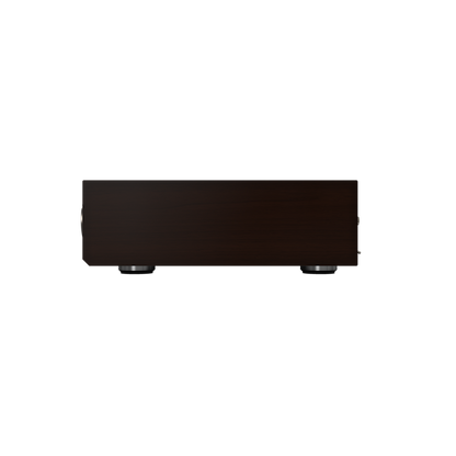 Onkyo Muse Y-50 80th Anniversary, left side with Bordeaux walnut panel