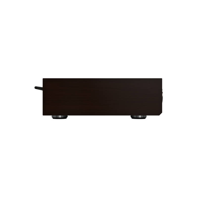 Onkyo Muse Y-50 80th Anniversary, right side with Bordeaux walnut panel