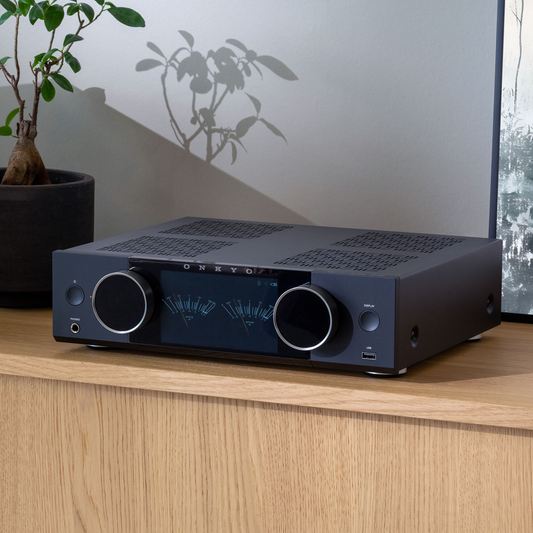 Onkyo Muse Y-40 network streamer and integrated amplifier, hero view