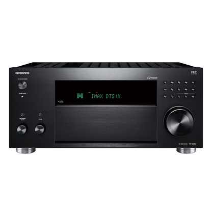 Onkyo TX-RZ50 AV receiver in black, front panel view