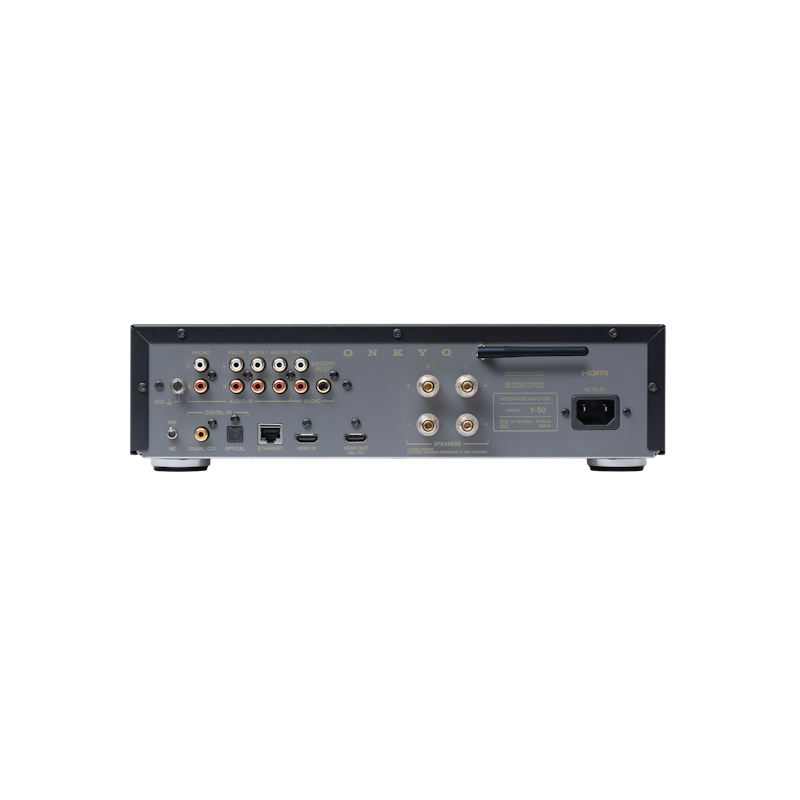 Onkyo Muse Y-50 in Black, rear panel connections