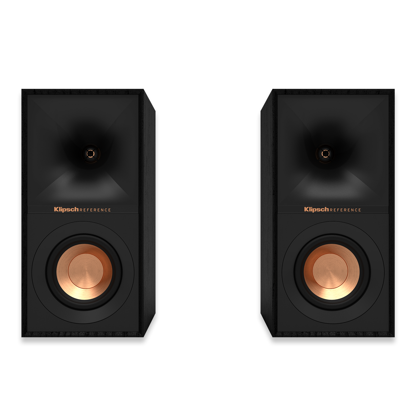 Klipsch R-40M bookshelf speaker with magnetic grille attached