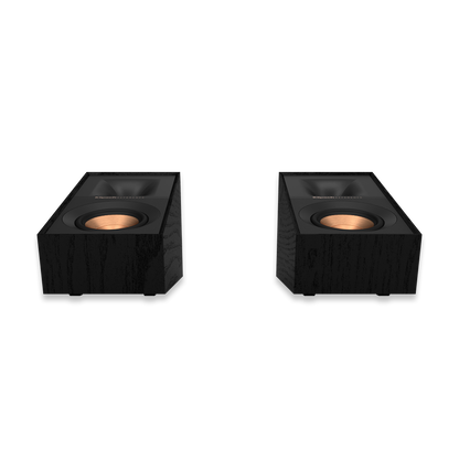 Klipsch R-40SA Atmos speaker with magnetic grille attached