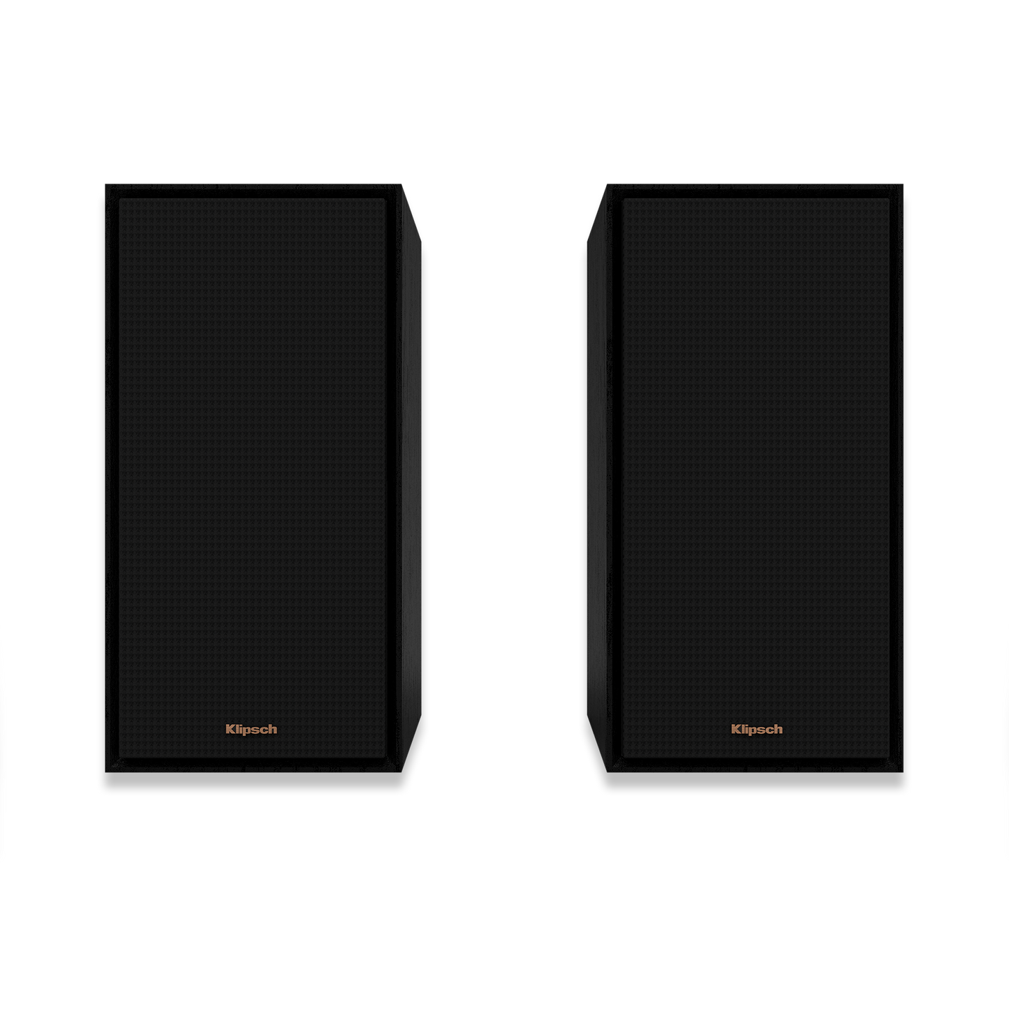 Pair of Klipsch R-50M bookshelf speakers in black finish