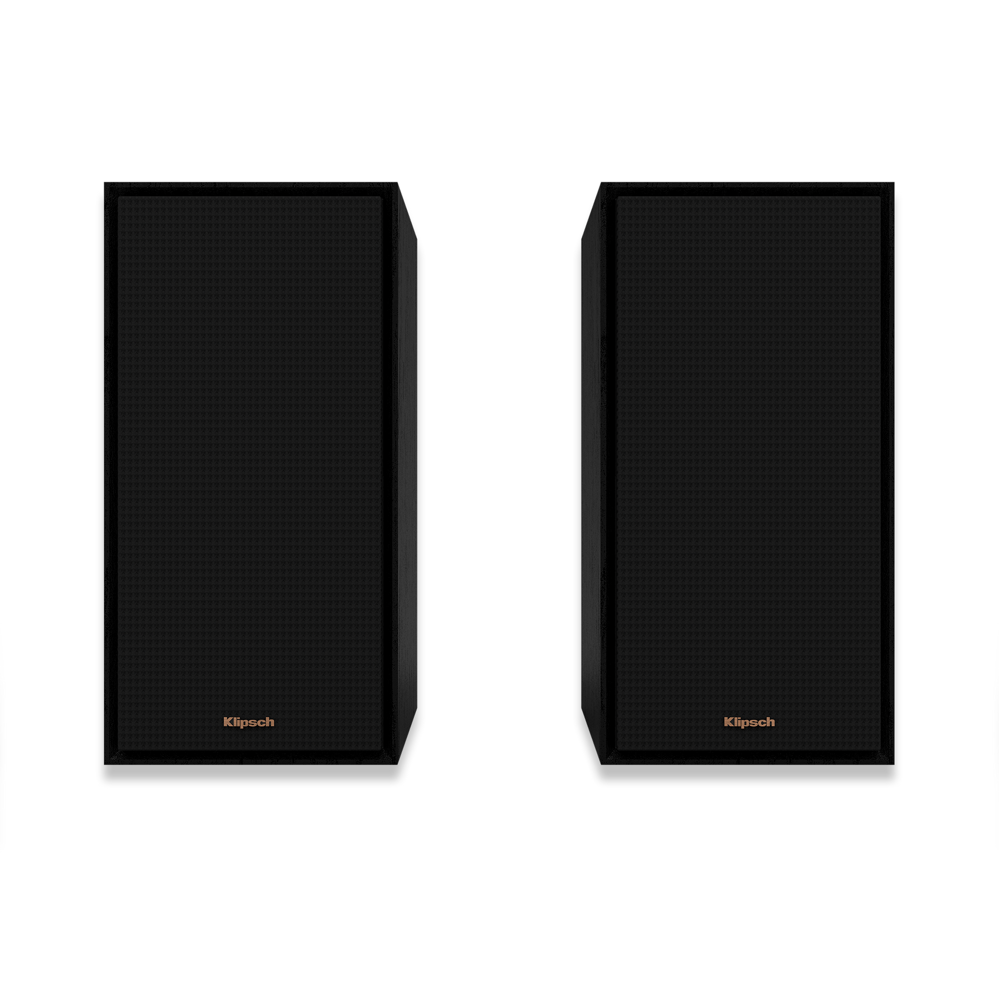 Pair of Klipsch R-50M bookshelf speakers in black finish