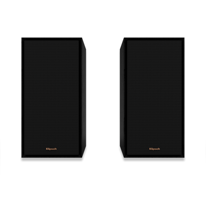 Pair of Klipsch R-50M bookshelf speakers in black finish