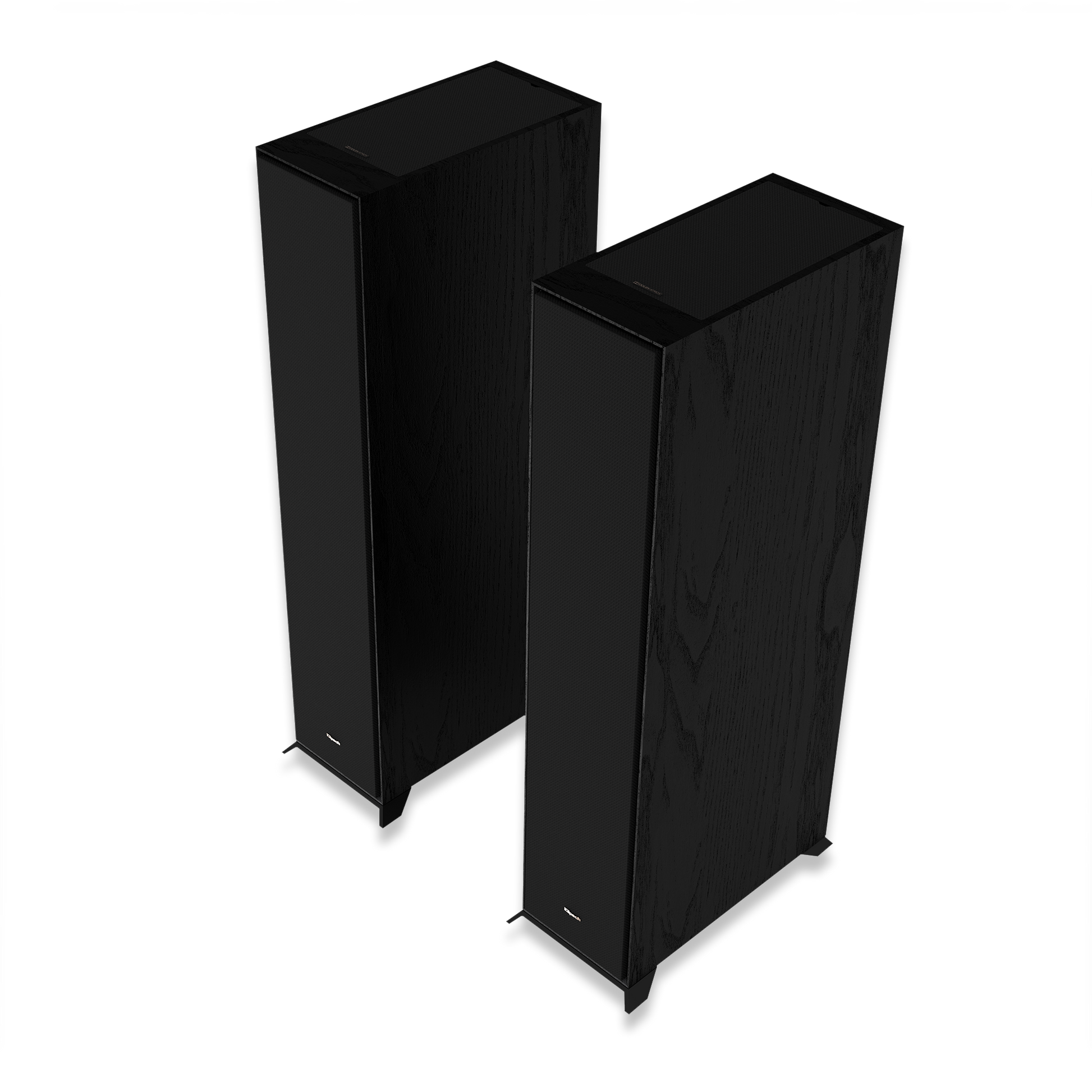 Angled view of Klipsch R-605FA Atmos floorstanding speaker