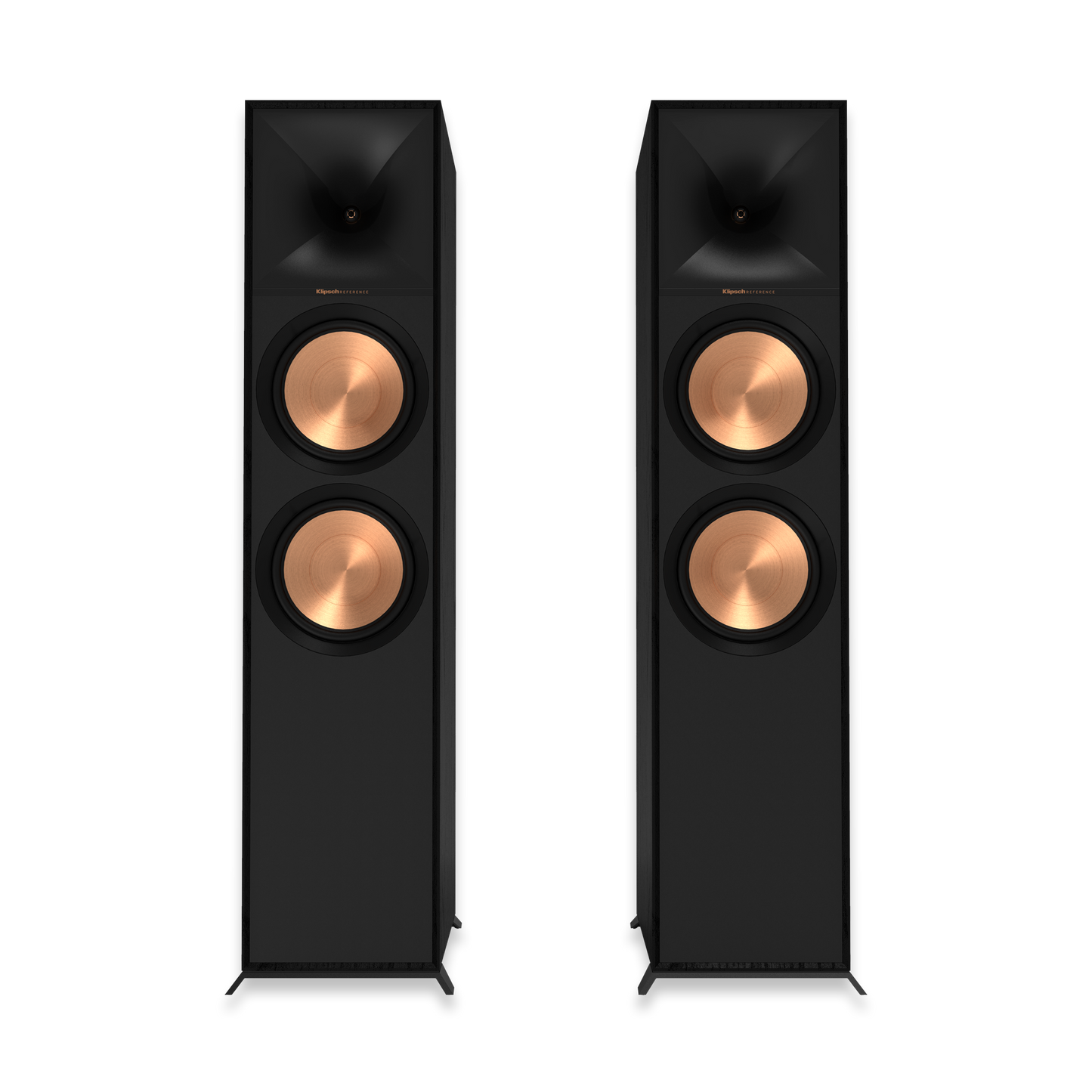 Klipsch R-800F speaker with magnetic grille attached
