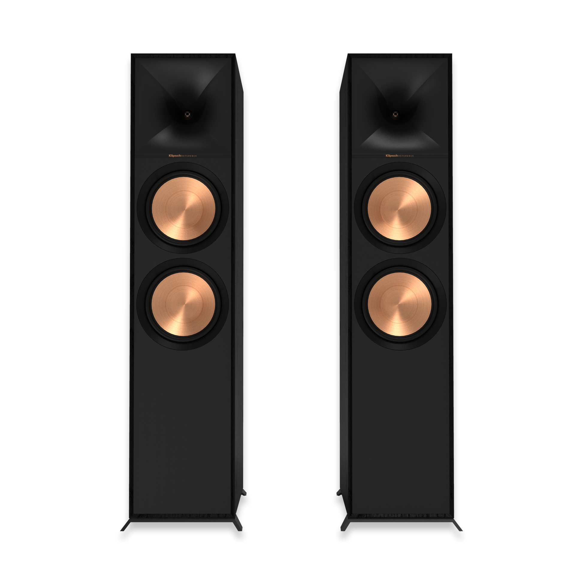 Klipsch R-800F speaker with magnetic grille attached