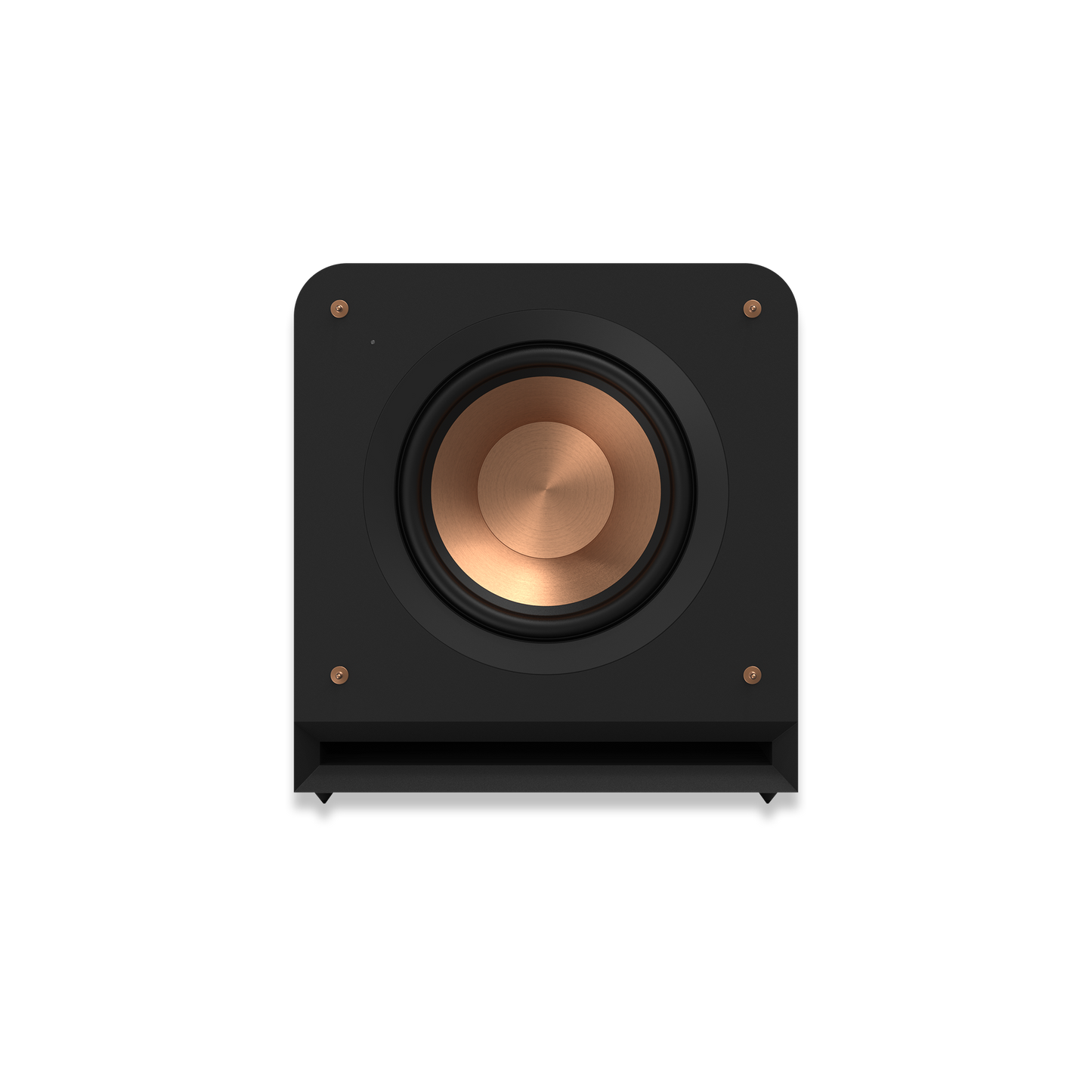 Klipsch RP-1000SW ebony subwoofer front angle view
