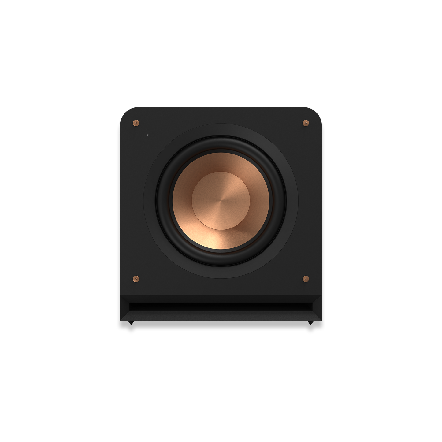Klipsch RP-1200SW ebony subwoofer front angle view