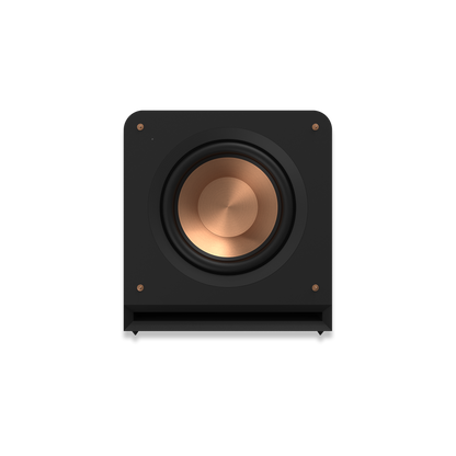 Klipsch RP-1200SW ebony subwoofer front angle view