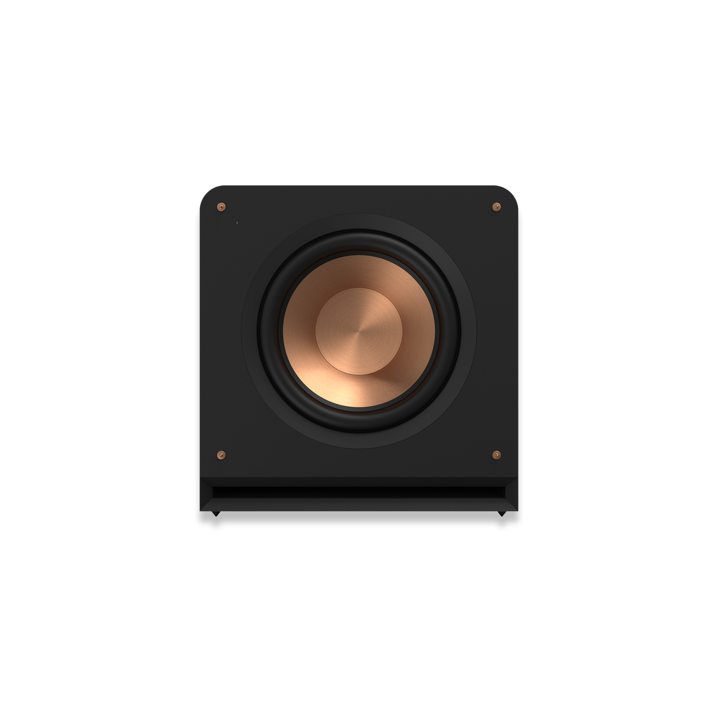 Klipsch RP-1400SW ebony subwoofer front angle view