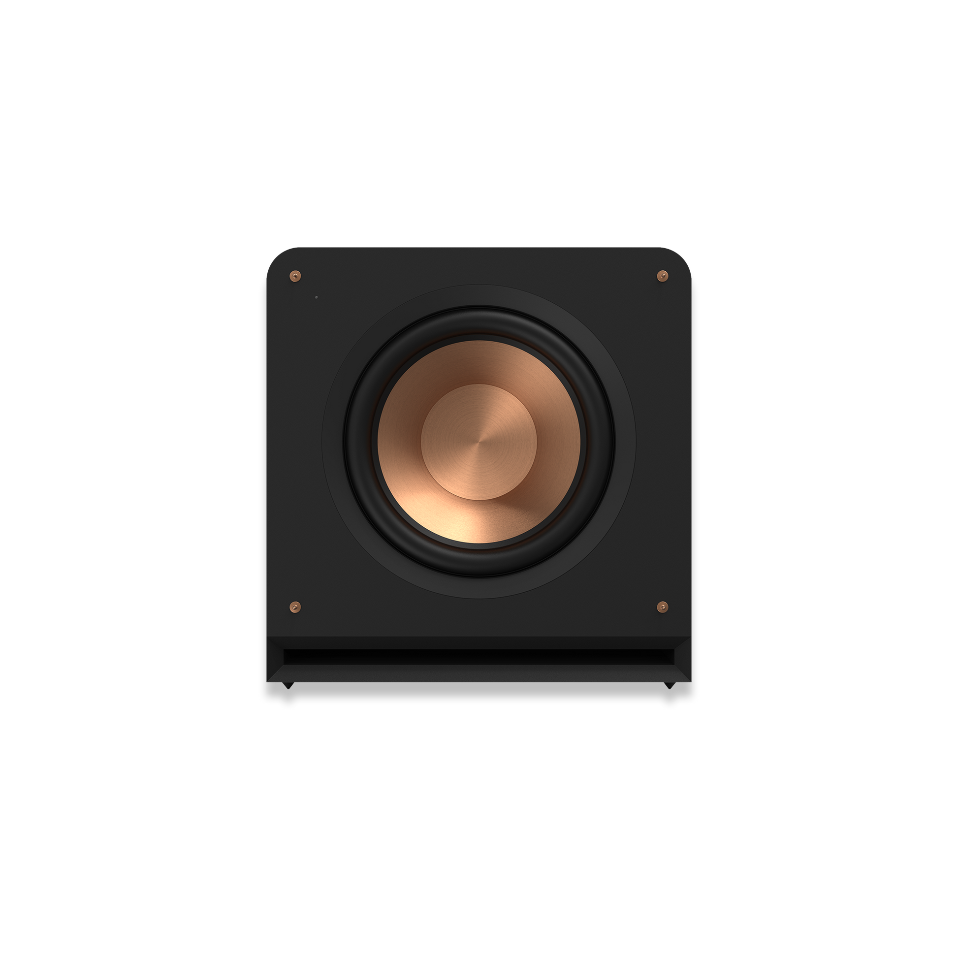 Klipsch RP-1400SW ebony subwoofer front angle view