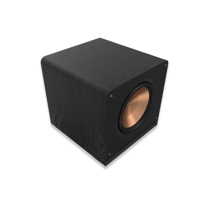 Klipsch RP-1600SW ebony subwoofer detail view