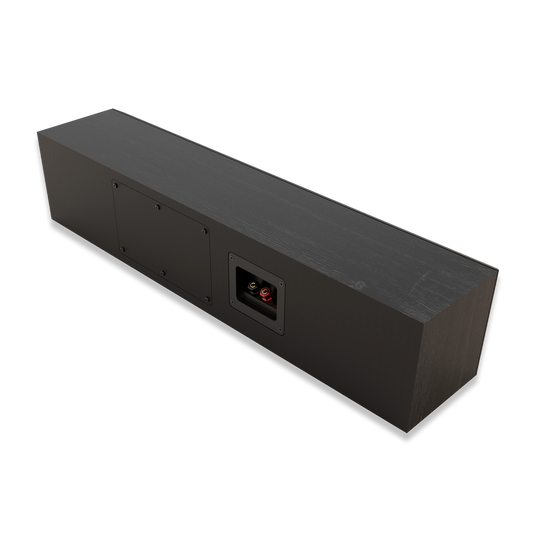 Klipsch RP-404C II in ebony, rear three-quarter view