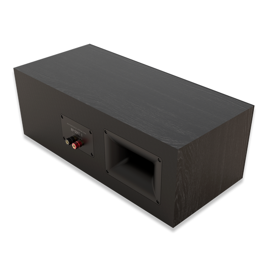 Klipsch RP-500C II in ebony, rear three-quarter view