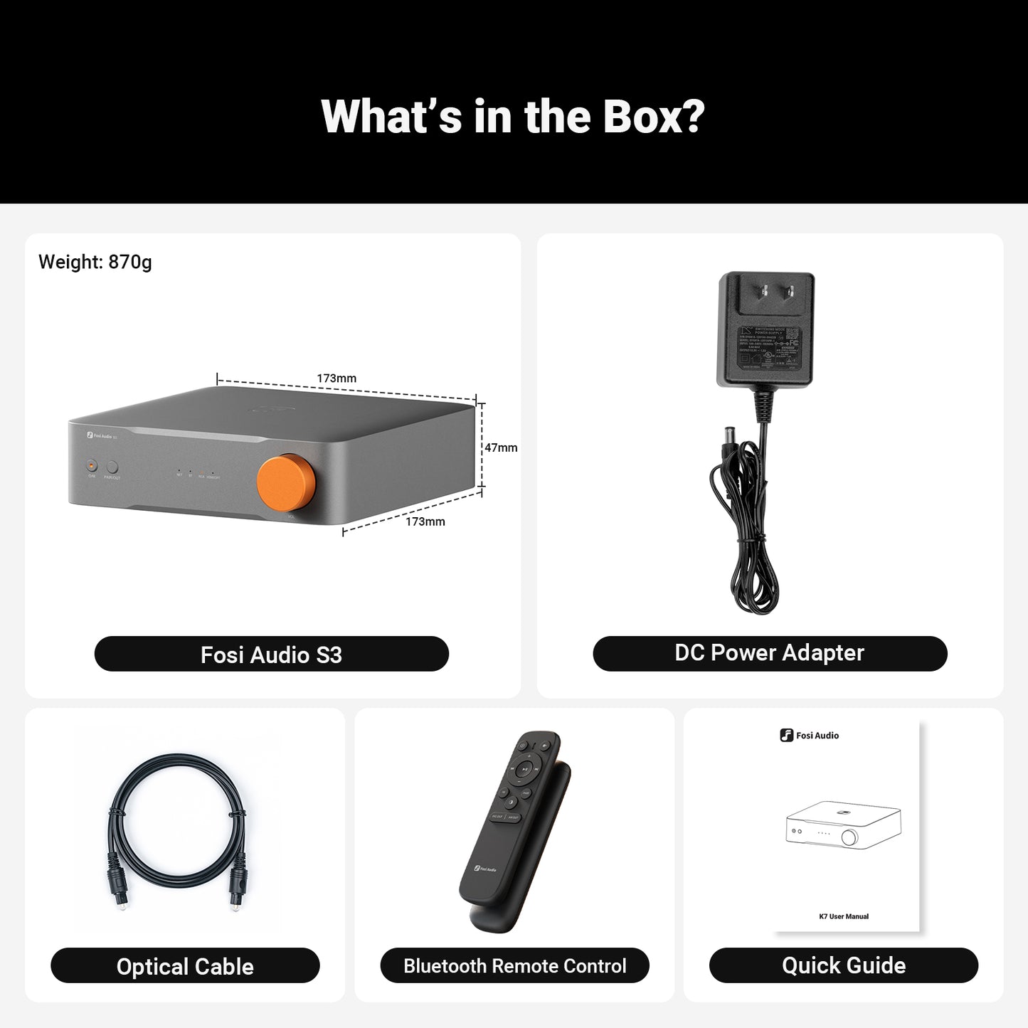 Fosi Audio S3 - Balanced Hifi Streamer DAC Preamp