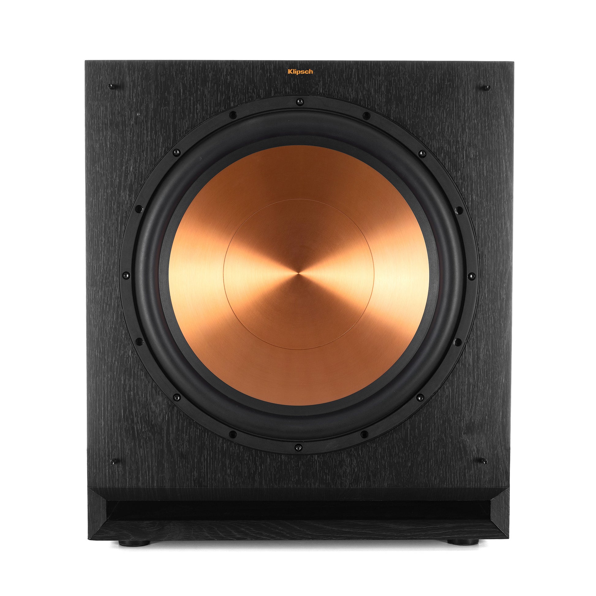 Klipsch SPL-150 subwoofer front view showing 15-inch Cerametallic woofer