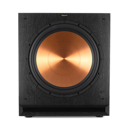 Klipsch SPL-150 subwoofer front view showing 15-inch Cerametallic woofer