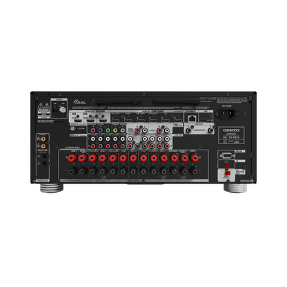 Onkyo TX-RZ70 AV receiver in black, rear panel connections