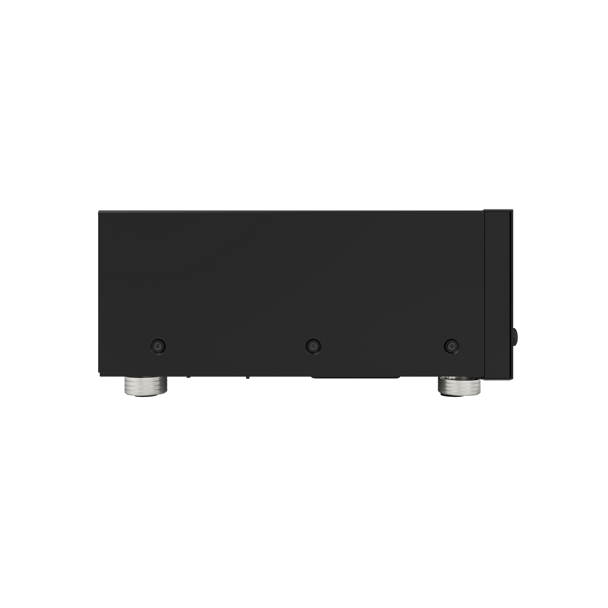 Onkyo TX-RZ70 AV receiver in black, left front angle